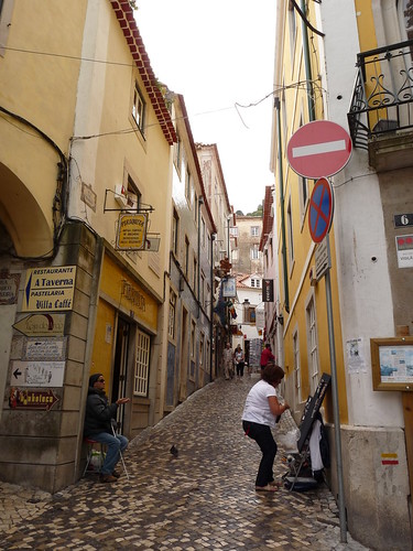 Sintra street with famous cake shop