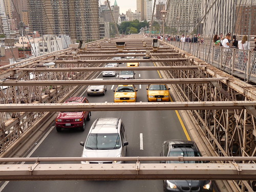 Traffic on Brooklyn Bridge