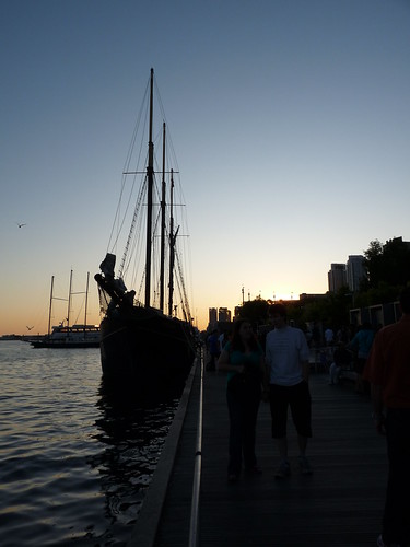 Tall ship along Lakeshore