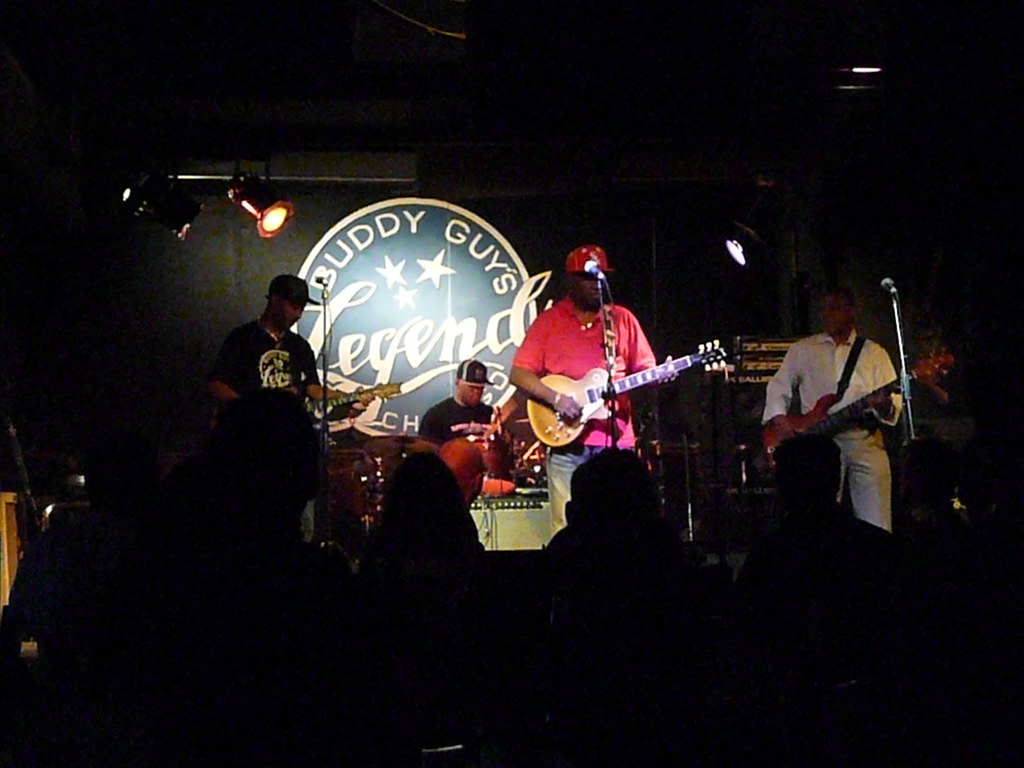 Linsey Alexander and his band performing at Buddy Guy’s Legends