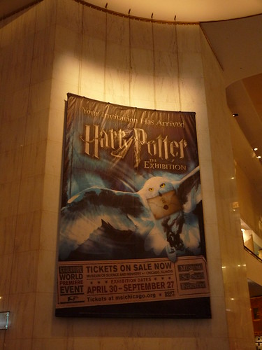 Harry Potter exhibition poster at Chicago Museum of Science and Industry