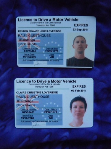 Cook Islands Driving Licenses