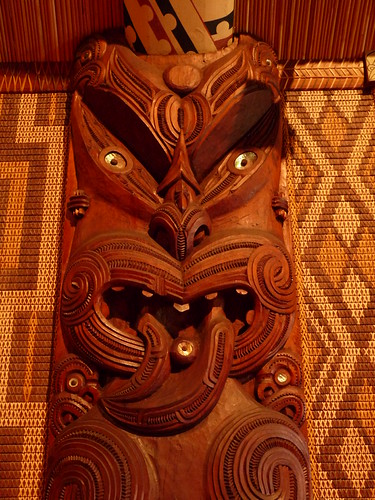 Maori meeting house at Waitangi Treaty Grounds