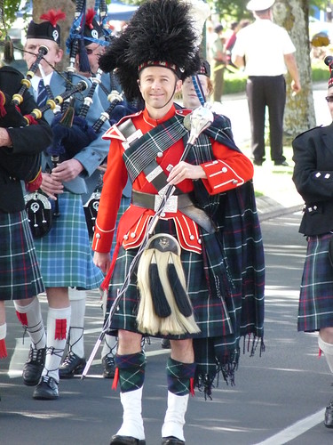 Piper in Memorial Day Parade in Hamilton