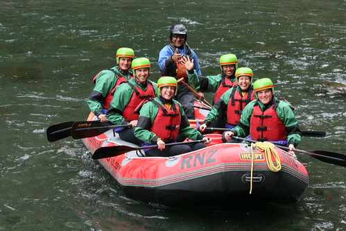 Rafting down the Tongariro River
