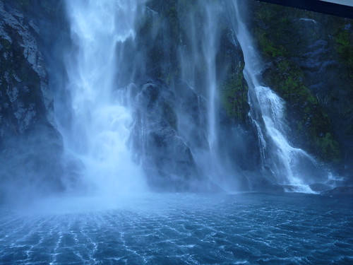 Waterfalls in Milford Sound