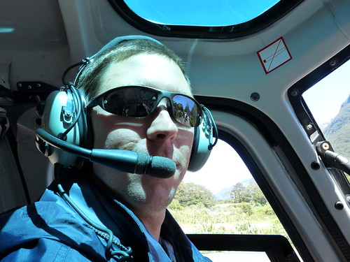 Ed on the helicopter