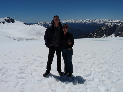 Us on top of the glacier