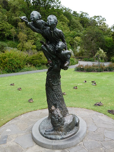 Wendy, John and Michael and nana the dog