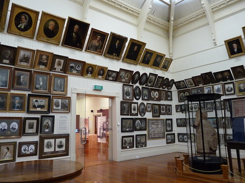 Photographs and paintings of the first arrivals to Dunedin from Scotland