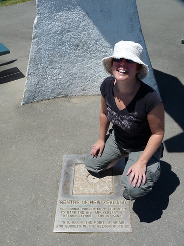 Claire at the center of New Zealand!