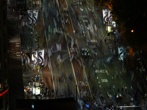 George Street soon after midnight on New Year’s Day