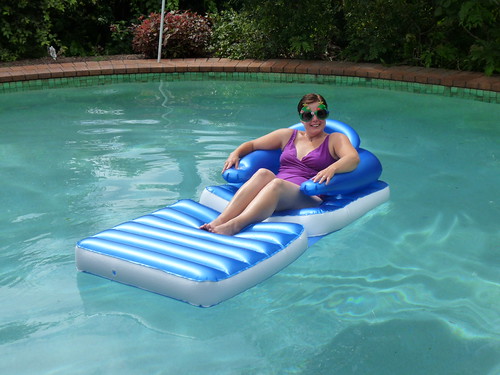 Claire floating around