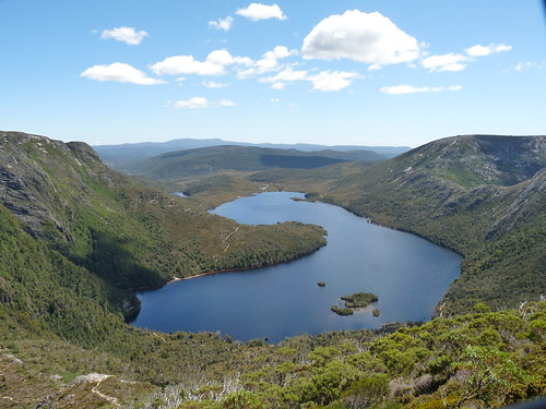View over Dove Lake from Cradle Mountain