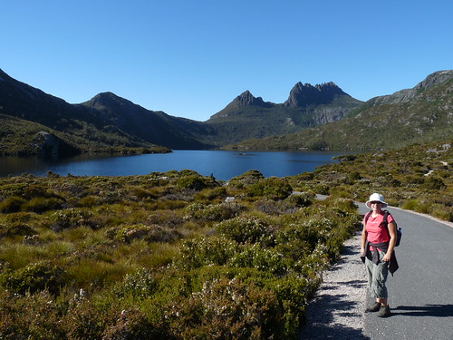 Claire at Dove Lake