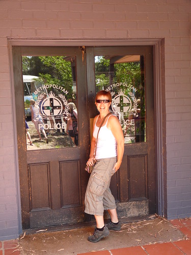 Claire at the Erinsbrough News offices