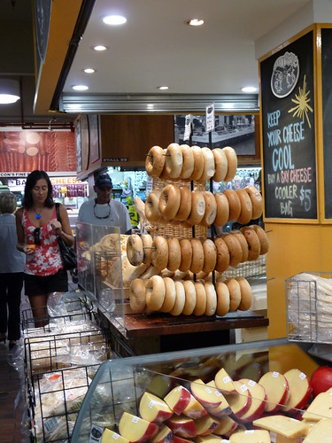 Bagels being sold in central market