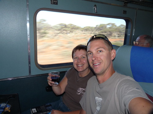 On board the Ghan!
