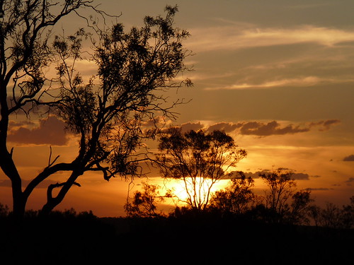Sunset at Kings Creek Station campsite
