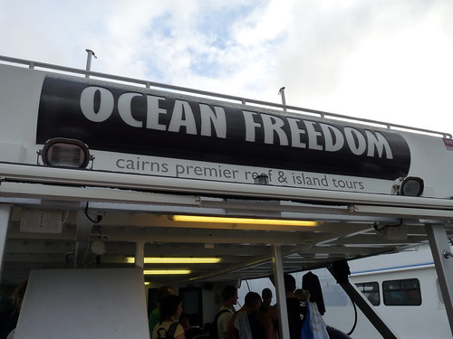 Our boat for the Great Barrier Reef