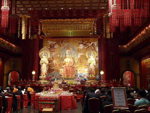 Inside the Buddha Tooth Relic Temple