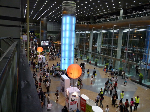 Crowds at the IT Show in Singapore