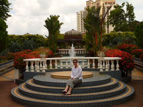 Claire in the Sultanate’s Palace Museum gardens
