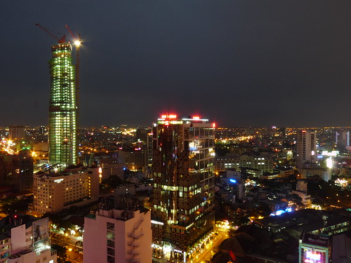 Views from the Sheraton bar over Saigon