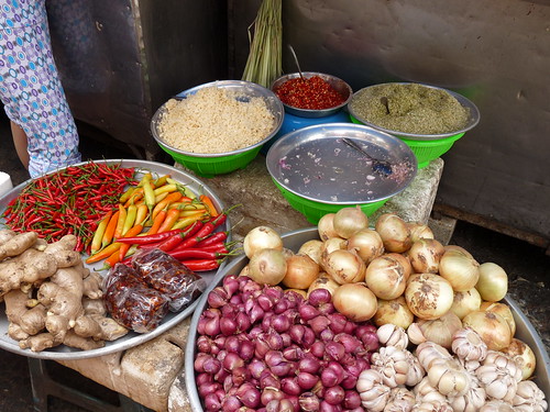 Vegetable stall at the local market