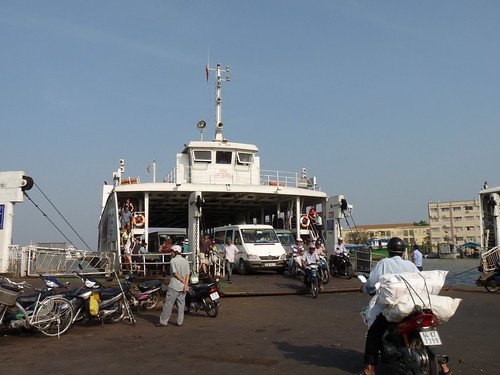 Unloading the ferry