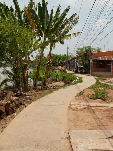 Walkway next to the river