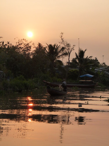 Sunrise over the Mekong Delta