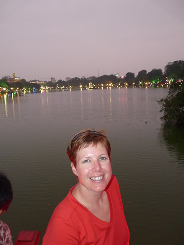 Claire at Hoàn Kiếm Lake