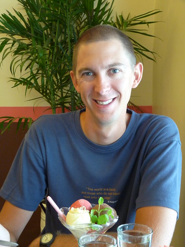 Ed with his Fanny’s ice cream creation