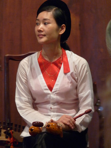 Traditional musicians at the Temple of Literature