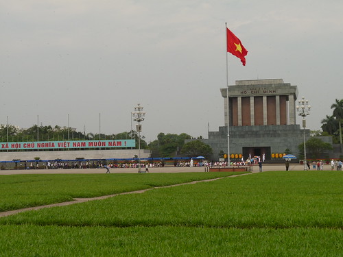 Queuing to enter Ho Chi Minh’s Mausoleum