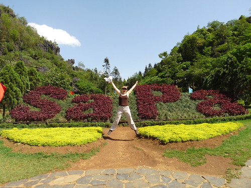 Claire and the Sapa flowers sign