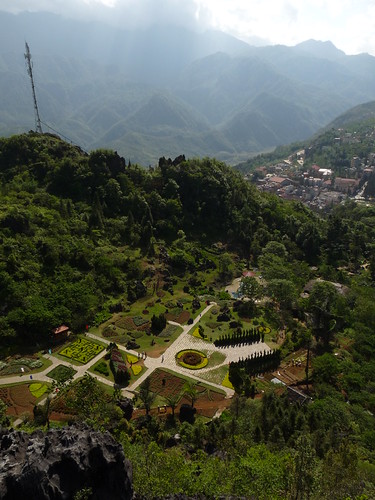 Looking down on Sapa
