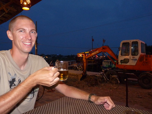 Ed enjoying his 15p beer in Hoi An