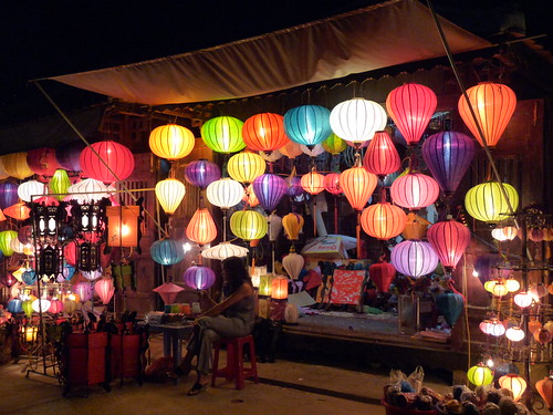 Lanterns for sale in Hoi An during the full moon festival