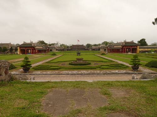Empty space where buildings used to be in the Forbidden Purple City