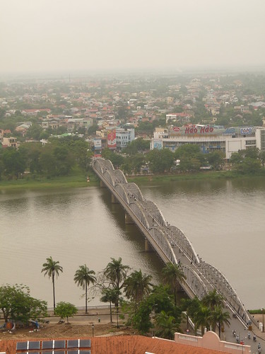 View over Hue from the top of the Imperial Hotel