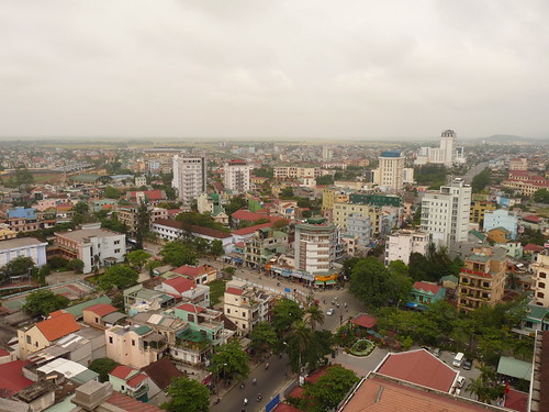 View over Hue from the top of the Imperial Hotel
