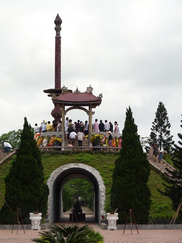 The memorial at the ancient citadel in Long Hung