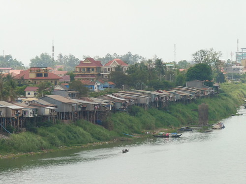 Houses beside the river