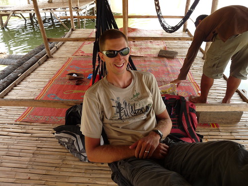 Ed chilling out in a hammock after lunch