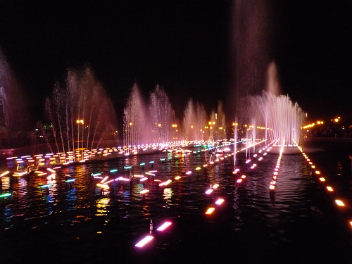 Fountain displays in Phnom Penh