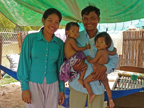 Mr Lucky our tuk-tuk driver with his family