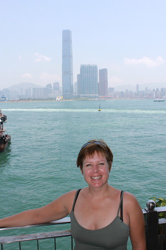 Claire on Hong Kong Island waterfront